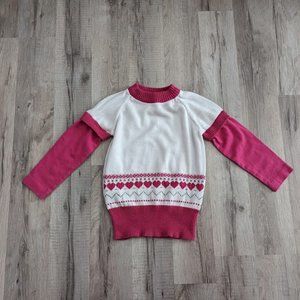Sophie & Sam Sweater Dress with Hearts, 2T